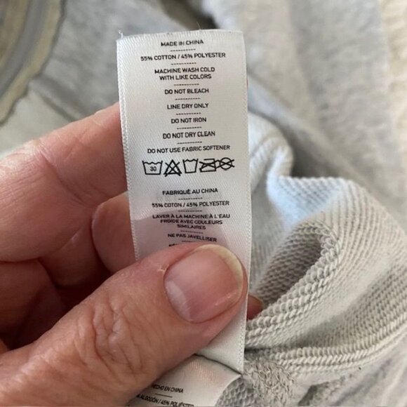 Peloton by Rhone Gray Knit Fleece jacket Size Mens's XL/XXL hoodie Full Zip - Picture 7 of 8